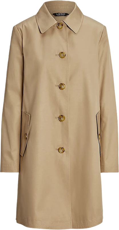 Hooded Cotton-Blend Balmacaan Coat