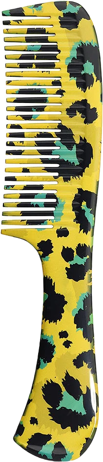 Deluxe DPC6 Rake Comb Yellow Leopard