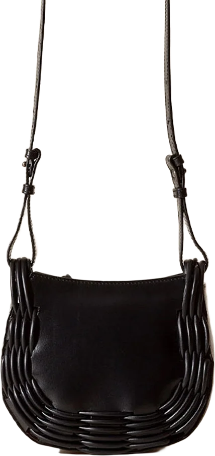 Braided Detail Drawstring Crossbody Bag