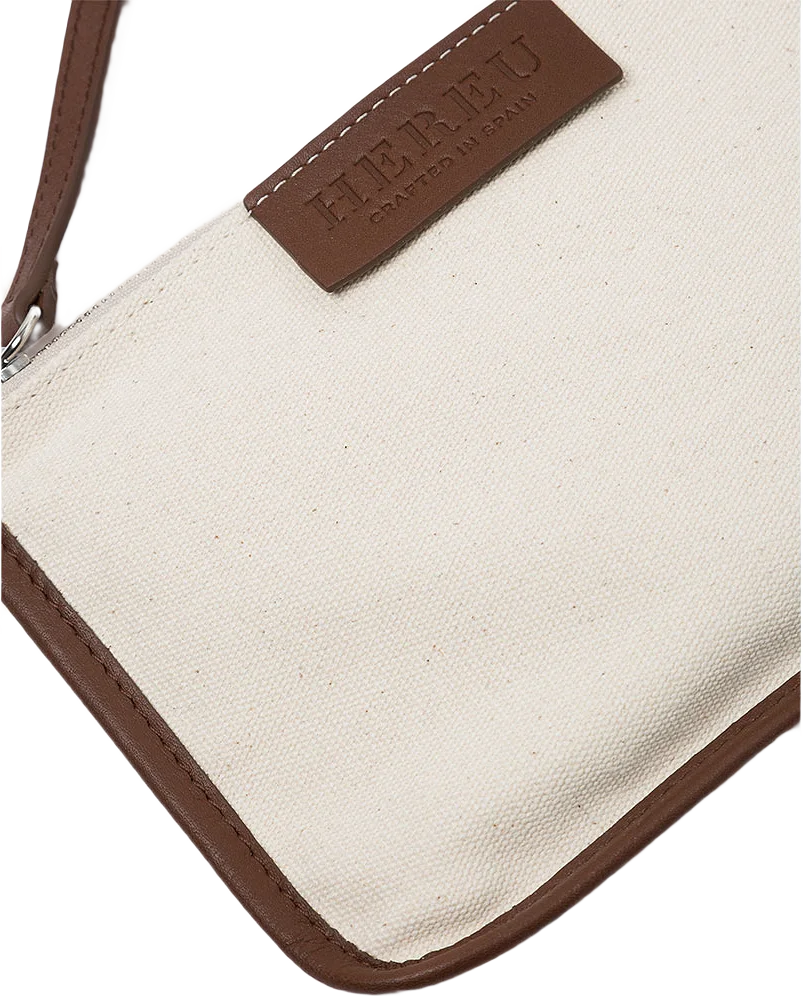 Leather-Trimmed Canvas Tote