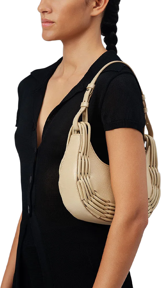 Braided Detail Shoulder Bag