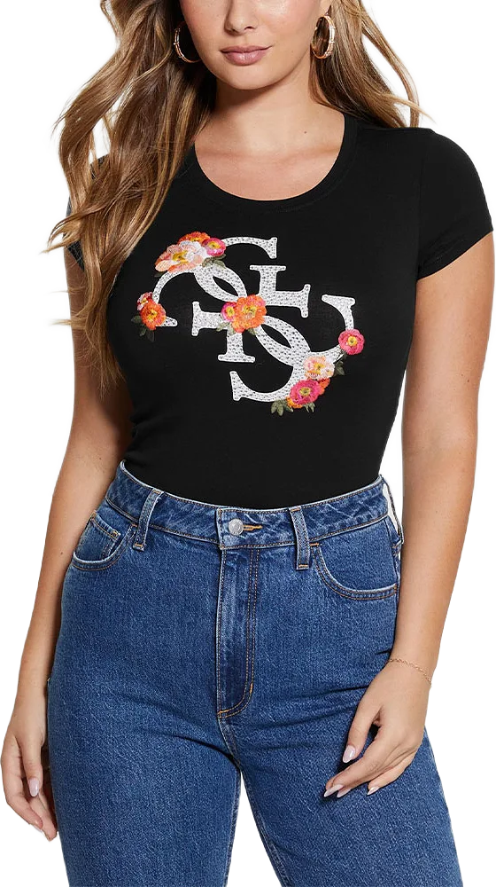 Ss Flower Quattro Logo R3 T-shirt