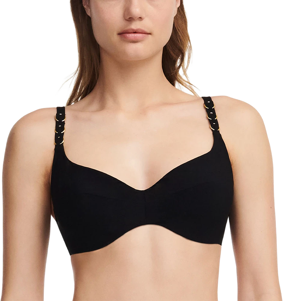 Emblem Covering Underwired Bra