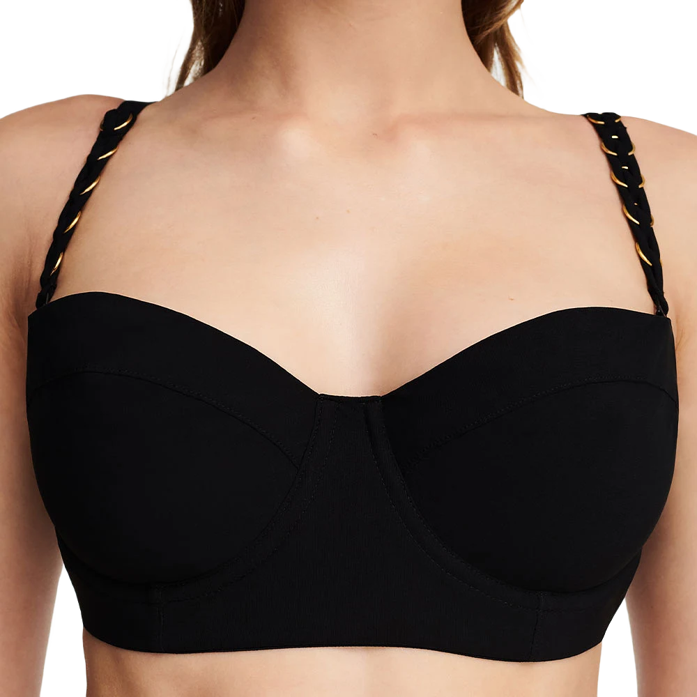 Emblem Half-Cup Bra