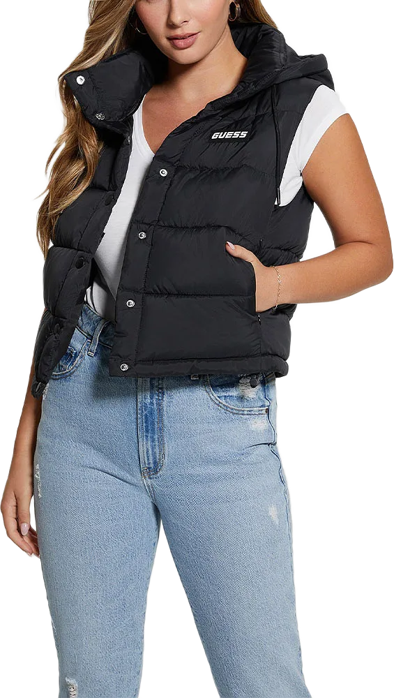 Breana Sleeveless Puffer Crop Gilet