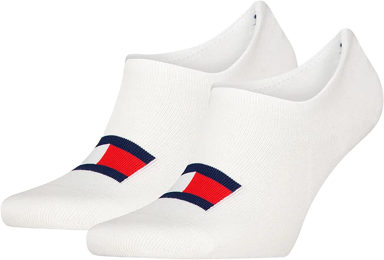 Tommy Hilfiger Unisex Invisible footie socks 2 pack