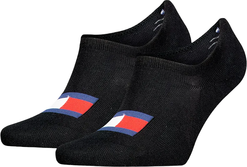 Tommy Hilfiger Unisex Invisible footie socks 2 pack