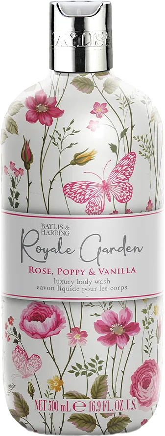 Royale Garden Rose, Poppy & Vanilla Body Wash