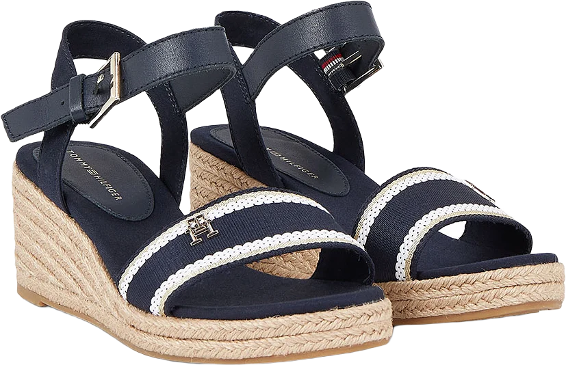 Webbing Wedge Sandal