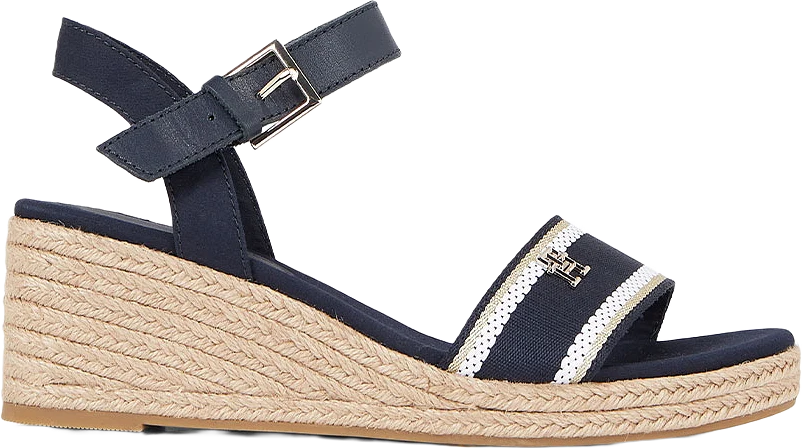 Webbing Wedge Sandal