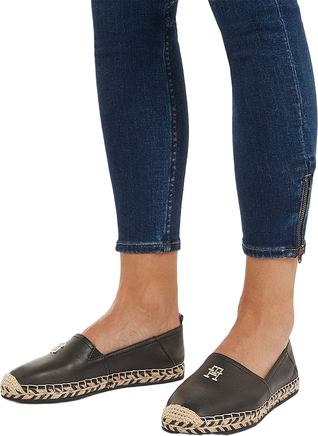 Th Leather Flat Espadrille