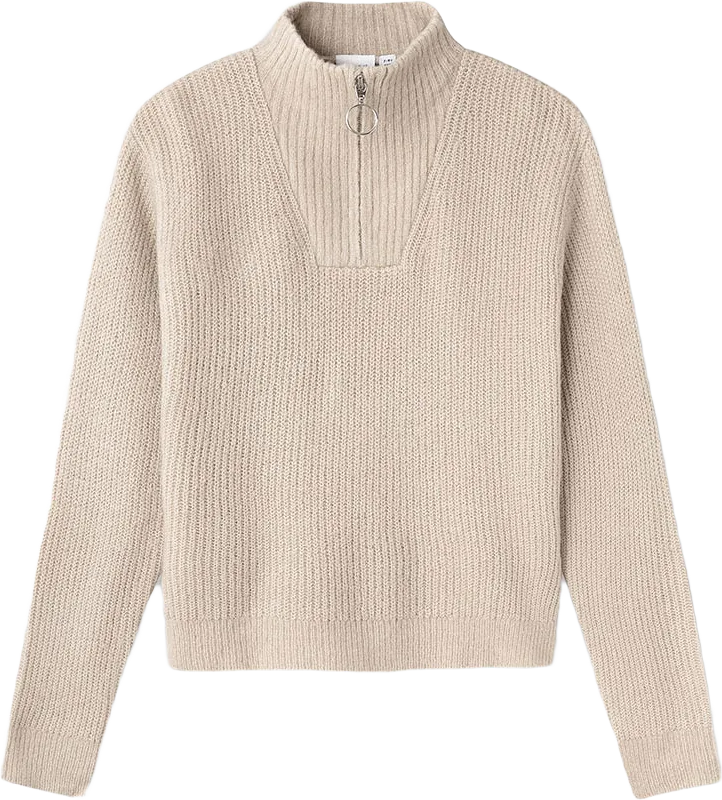 NKFTIMULLE LS SHORT HALF ZIP KNIT