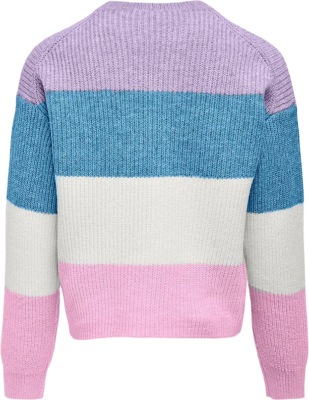 Stickad tröja KOGSANDY STRIPE PULLOVER