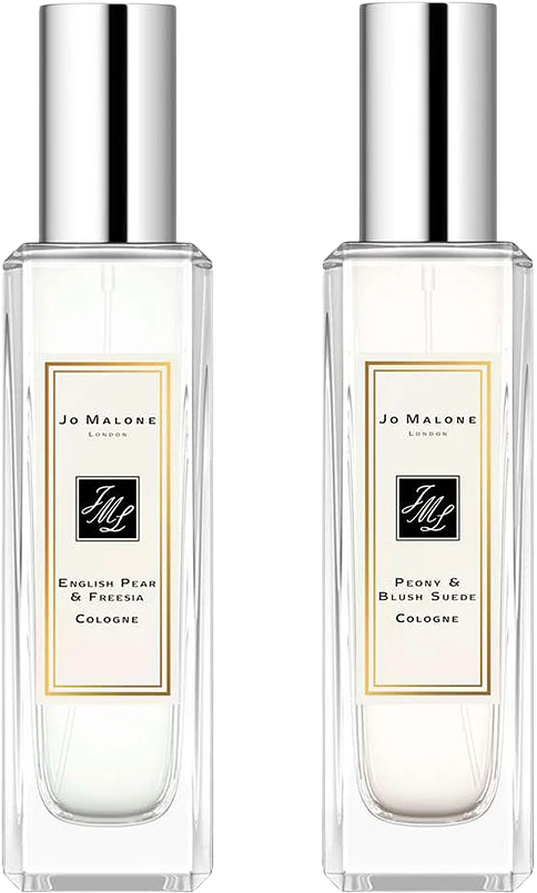 English Pear & Freesia + Peony & Blush Suede Cologne Scent Pairing Duo