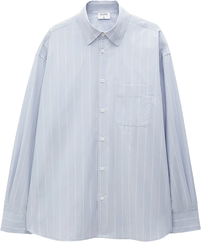 Striped Cotton Poplin Shirt