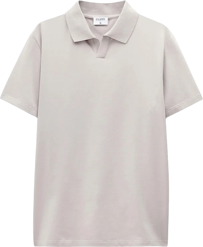 Stretch Cotton Polo T-Shirt