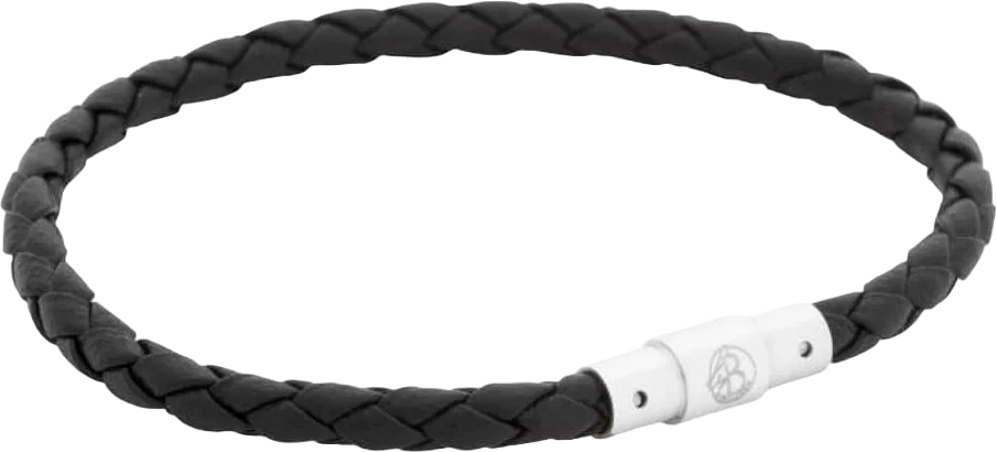 Leandro Leather Bracelet Grey