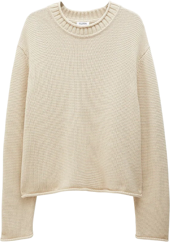 Rolled Hem Sweater