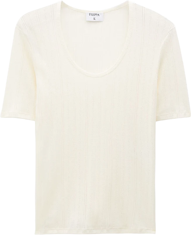 Pointelle Tee