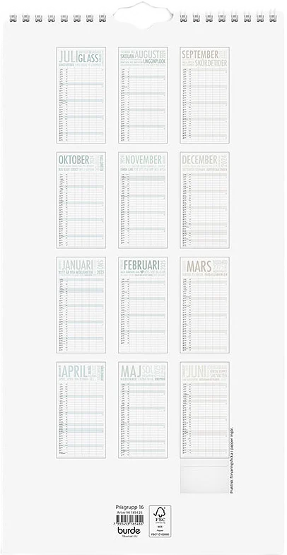 Familjekalender 24/25 TrendArt