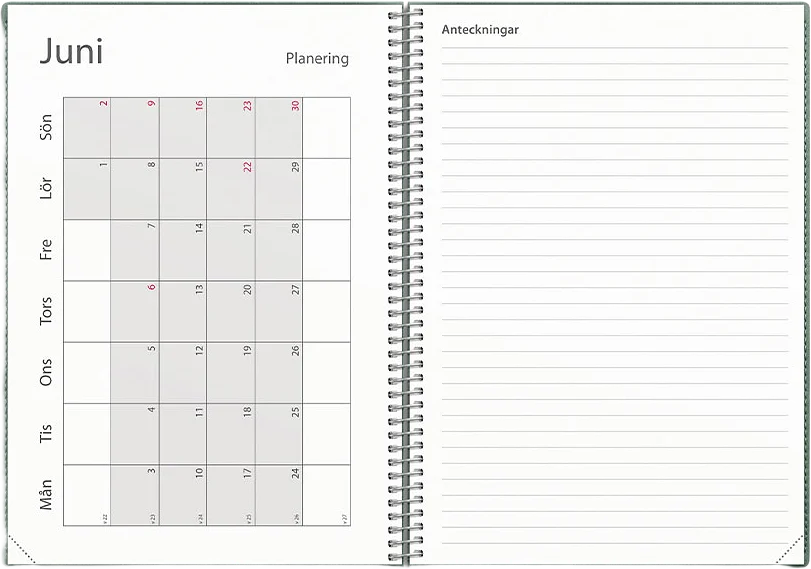 Kalender 24/25 Study A5 Twist grön