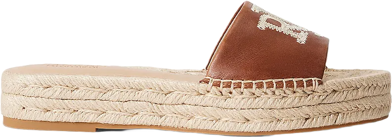 Polly Burnished Leather Espadrille