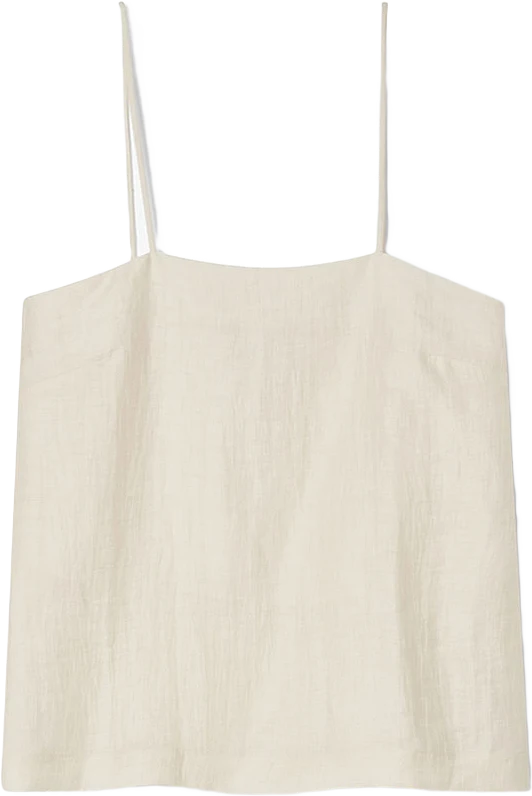 LINEN STRAP TOP