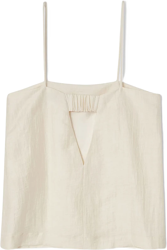 LINEN STRAP TOP