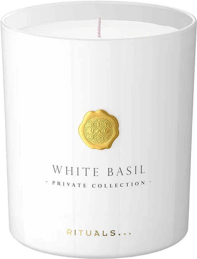 White Basil Scented Candle 360g