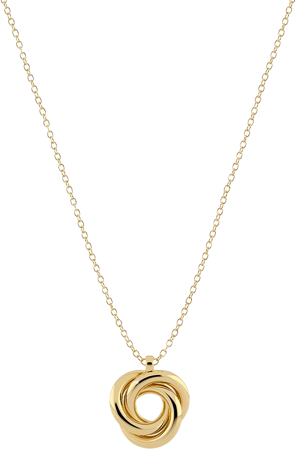 Sunset Orbit Necklace Gold