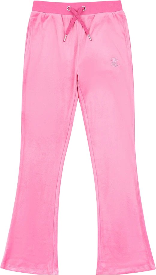 Trousers Diamante Velour Bootcut