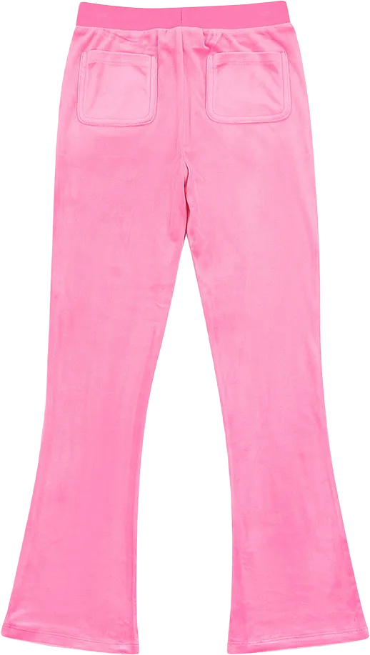 Trousers Diamante Velour Bootcut