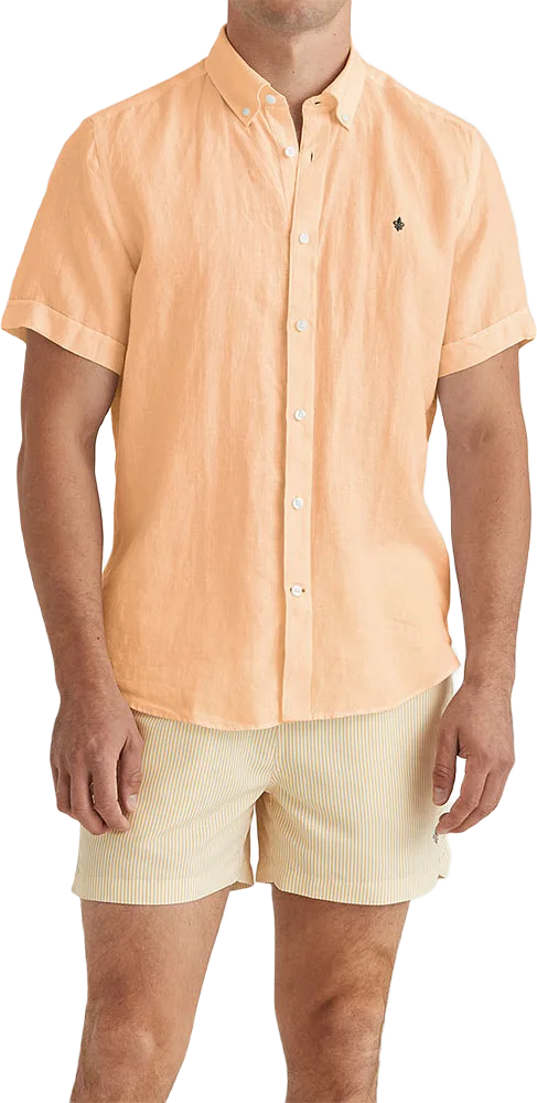 Douglas Linen SS Shirt-Classic Fit