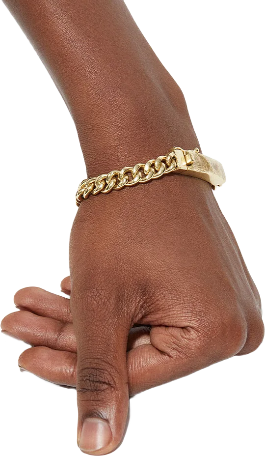 Molded Chain Bracelet Thin