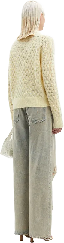 Saanour pointelle knitwear 7355