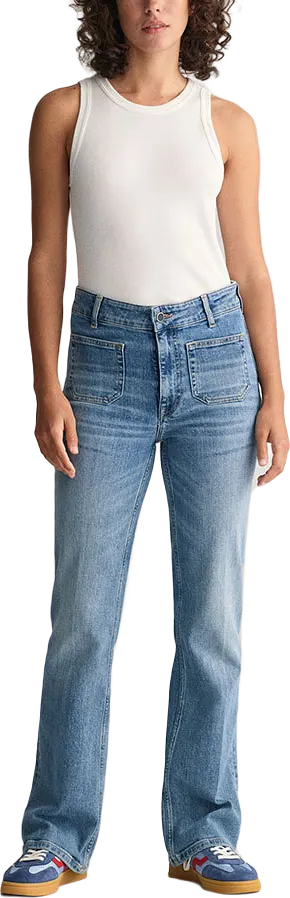 SLIM FLARE JEANS