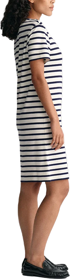 STRIPED SS T-SHIRT DRESS