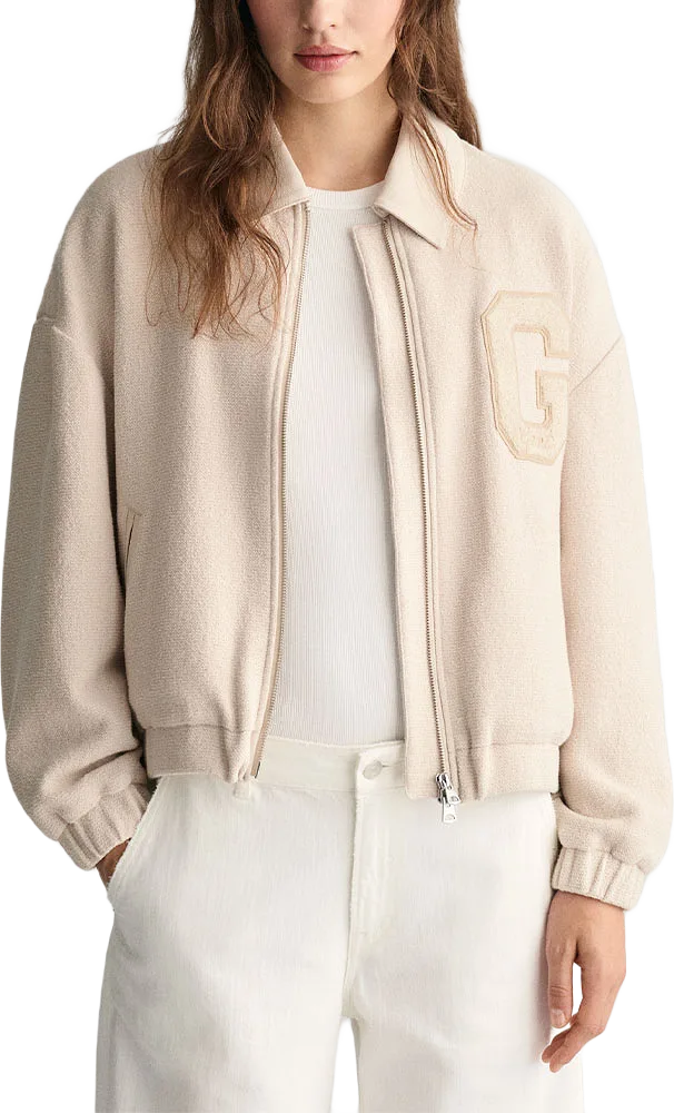 TEXTURED VARSITY JACKET