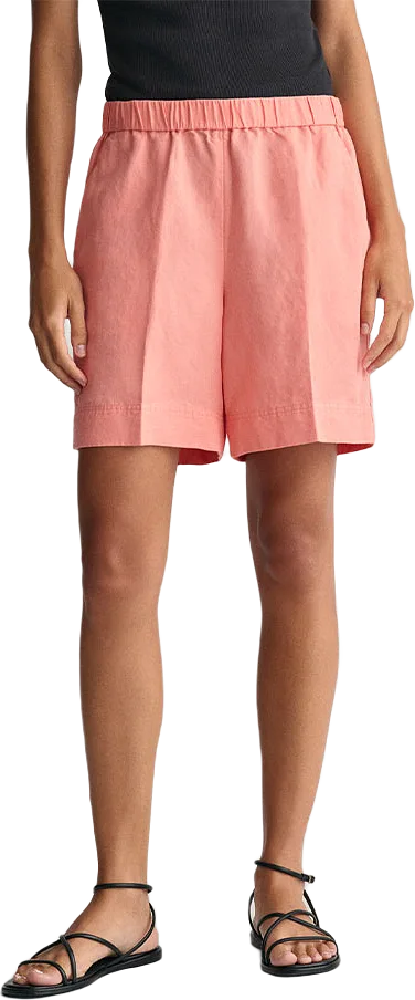 REL LINEN BLEND PULL ON SHORTS