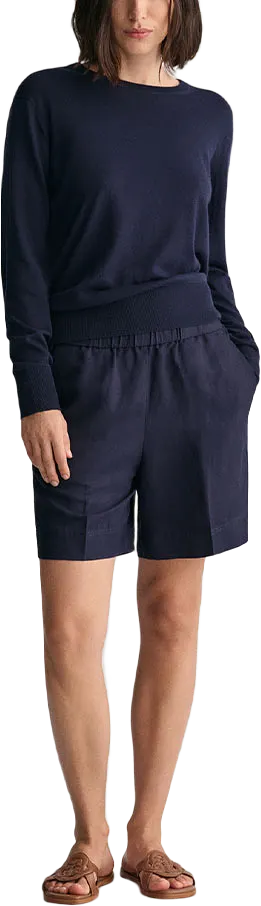 REL LINEN BLEND PULL ON SHORTS