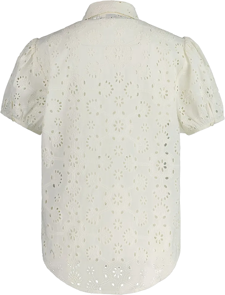 REG BRODERIE ANGLAISE SS SHIRT