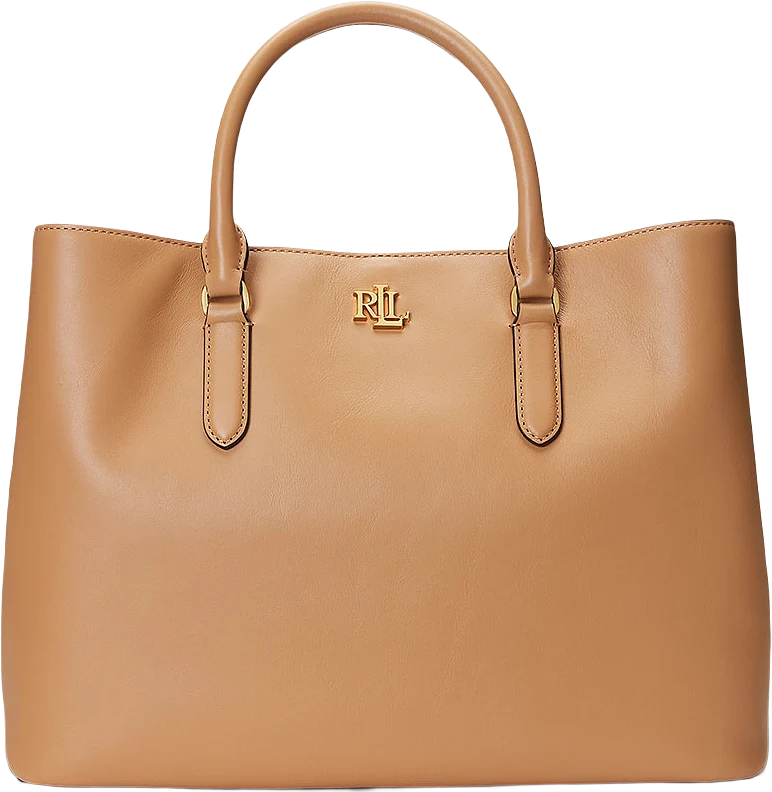 Smooth Leather Large Marcy Satchel