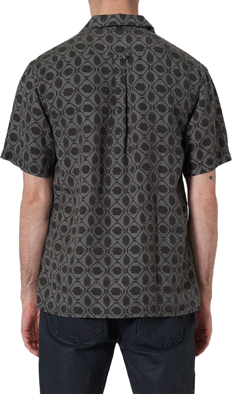 Curtis Ss Ikat Dark Pine Shirt