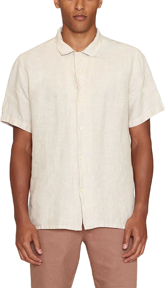 Box Fit Short Sleeved Linen Shirt