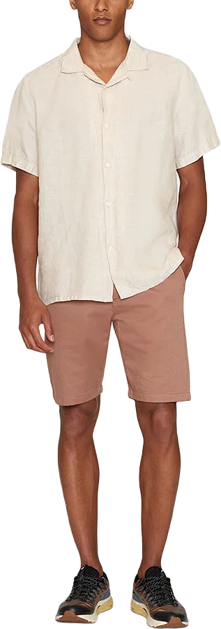 Box Fit Short Sleeved Linen Shirt