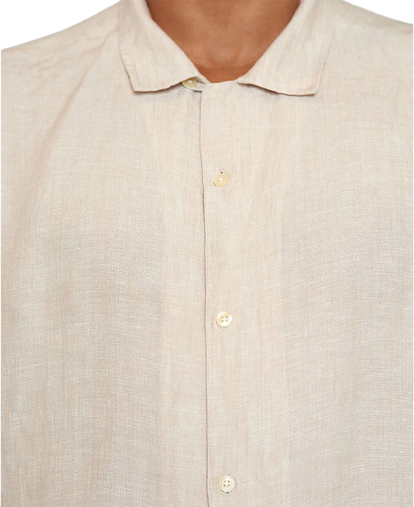 Box Fit Short Sleeved Linen Shirt