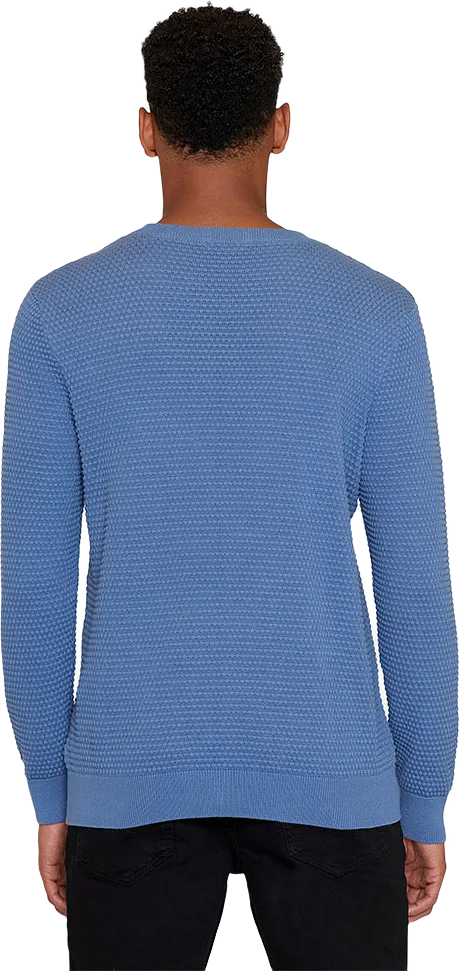 VAGN regular bubble knit crew neck - GOTS/Vegan