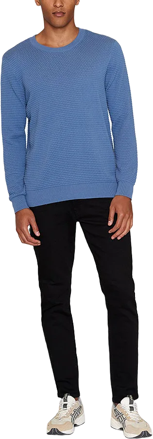 VAGN regular bubble knit crew neck - GOTS/Vegan