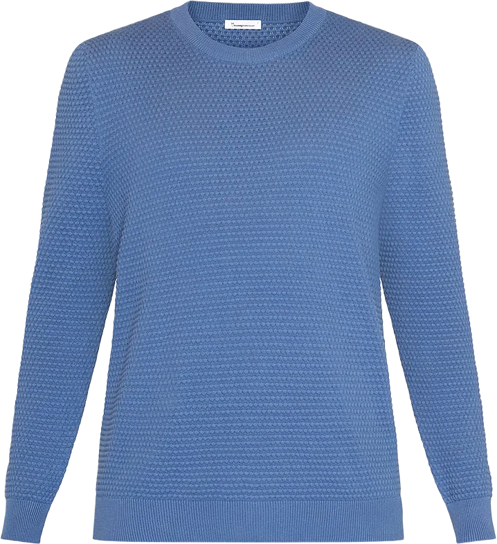 VAGN regular bubble knit crew neck - GOTS/Vegan