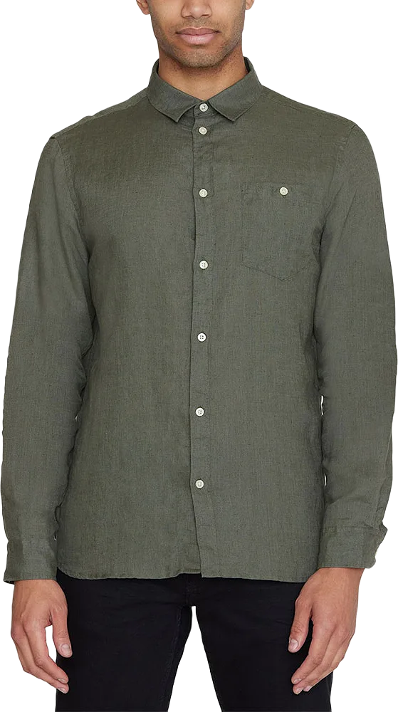 Regular linen shirt